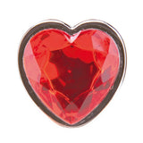 Whipsmart Heartbreaker Jewel Heart Crystal Metal Butt Plug Large Size