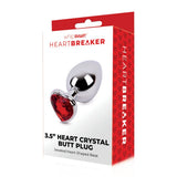 Whipsmart Heartbreaker Jewel Heart Crystal Metal Butt Plug Large Size