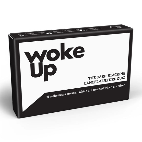 Woke Up Cancel Culture Card Stack Game True False News Trivia Party Play Fun