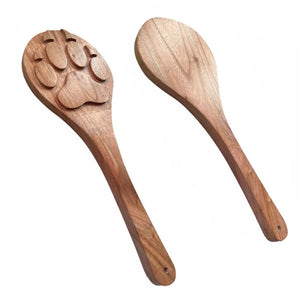 Wolf Paw Wooden Spanking Paddle Imprint BDSM Fetish Puppy Play