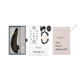 Womanizer Premium 2 Clitoral Stimulator Air Pleasure Vibrator Black Massager Sex Toy