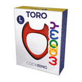 Wooomy Toro Cock Ring Large Size Red Bull Silicone Penis Erection Band Sex Toy