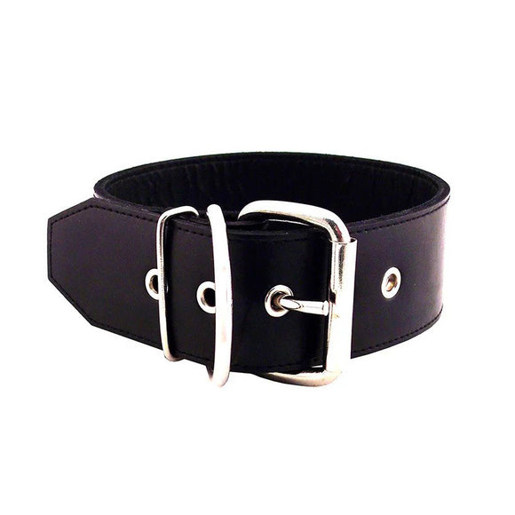 Rouge Garments 50mm Black Leather Collar