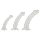 You2Toys Crystal Clear Anal Training Set 3 Size Dildo Butt Plug Beginners Sex Toy