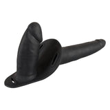 You2Toys Black Double Strap On Dildo Leather Harness Realistic Penis Couples Sex Role Play Toy