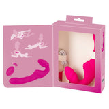 You2Toys Double Teaser Remote Controlled Strapless Strap-On 2 Couples Vibrating Pink Dildo Sex Toy