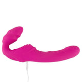 You2Toys Double Teaser Remote Controlled Strapless Strap-On 2 Couples Vibrating Pink Dildo Sex Toy