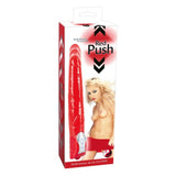 You2Toys Red Push Thrust Vibrator Multi Speed Realistic Penis Ribbed Vein Shaft Sex Toy