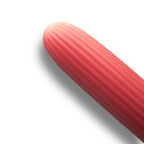 You Love Me 'Buzz Me' Mini Vibrator Red Ribbed Discreet Fun Sex Toy