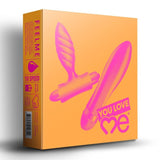 You Love Me Feel Me Vibrator & Butt Plug Set Anal Fun Sex Toy Play Kit