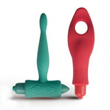 You Love Me Touch Me Anal Plug & Finger Vibrator Set Beginners Sex Toys