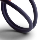 You Love Me You & Me Double Stamina Cock Ring Blue Silicone Penis Band