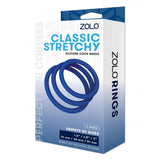 Zolo Classic Stretchy Silicone Cock Rings 3 Size Penis Erection Bands