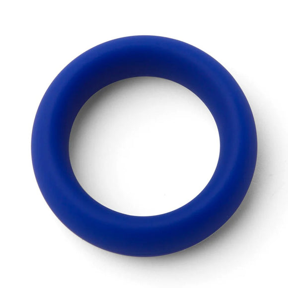 Zolo Extra Thick Blue Silicone Cock Ring Penis Sex Enhancer Soft Band