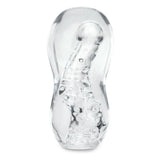 Zolo Gripz Wavy Squeezable Clear Stroker Soft Sleeve Masturbator Sex Toy
