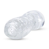 Zolo Gripz Wavy Squeezable Clear Stroker Soft Sleeve Masturbator Sex Toy