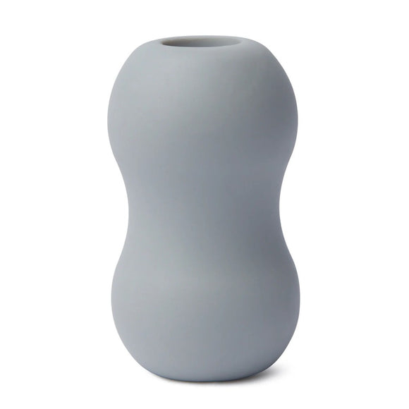 Zolo Mini Double Bubble Stroker Grey Egg Open End Masturbator Oral Play Sex Toy