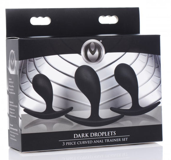 Master Series 'Dark Droplets' 3 Piece Curved Anal Trainer Set
