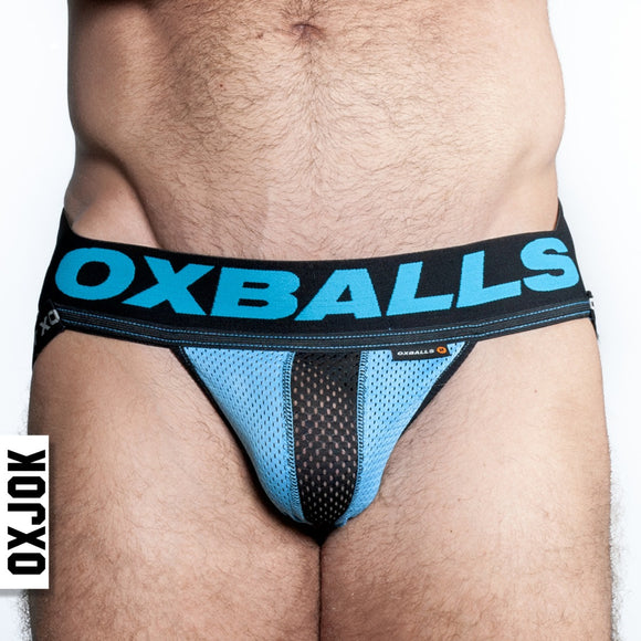 Oxballs Airmesh Upthrust Slider Strap Jock SKY BLUE SMALL