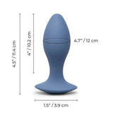 b-Vibe 4 Inch Vibrating Butt Plug Blue Silicone Anal Play Fun Sex Toy