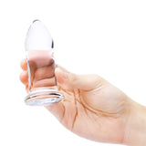 b-Vibe Glass Anal Dilators Set 4 Size Clear Butt Plug Gape Training Starter Kit