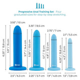 b-Vibe Anal Training Silicone Dilator Butt Plug Set Beginners Sex Play