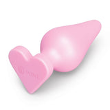 b-Vibe Butties B-Mine Heart Shape Base Butt Plug Pink Silicone Anal Sex Toy