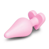 b-Vibe Butties B-Mine Heart Shape Base Butt Plug Pink Silicone Anal Sex Toy
