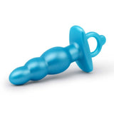 b-Vibe Butties Bounce Beaded Silicone Butt Plug Blue Anal Stretch Sex Toy