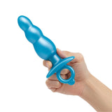 b-Vibe Butties Bounce Beaded Silicone Butt Plug Blue Anal Stretch Sex Toy