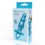 b-Vibe Butties Bounce Beaded Silicone Butt Plug Blue Anal Stretch Sex Toy