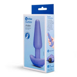 b-Vibe Butties Shake Slimline Vibrating Silicone Anal Butt Plug Purple Sex Toy