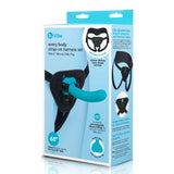 b-Vibe Every Body Strap-On Harness Set Blue Silicone Peg Dildo Unisex