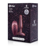B-Vibe Limited Edition Novice Butt Plug Galaxy Plum Beginners Remote Control Anal Sex Toy