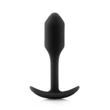 b-Vibe Snug Plug 1 Weighted Silicone Butt Plug Black Beginner Anal Sex Toy