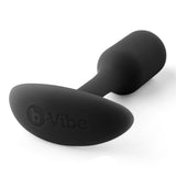 b-Vibe Snug Plug 1 Weighted Silicone Butt Plug Black Beginner Anal Sex Toy
