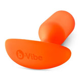 b-Vibe Snug Plug 3 Weighted Silicone Butt Plug 180g Orange Anal Sex Toy