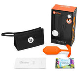 b-Vibe Snug Plug 3 Weighted Silicone Butt Plug 180g Orange Anal Sex Toy