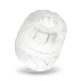 b-Vibe Stretch-Tech Barrel Ball Stretcher Clear Flexible Testicle Ring