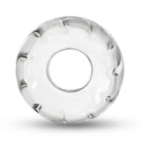 b-Vibe Stretch-Tech Barrel Ball Stretcher Clear Flexible Testicle Ring