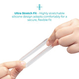 b-Vibe Stretch-Tech Choke Cock Ring Clear Flexible Silicone Penis Band