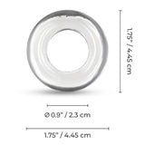 b-Vibe Stretch-Tech Choke Cock Ring Clear Flexible Silicone Penis Band