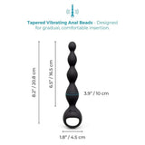 b-Vibe 6.5" Tapered Vibrating Silicone Anal Beads