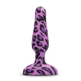 b-Vibe Leopard Novice Butt Plug Beginners Purple Vibrating Anal Sex Toy