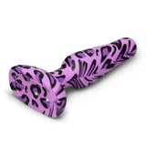 b-Vibe Leopard Novice Butt Plug Beginners Purple Vibrating Anal Sex Toy