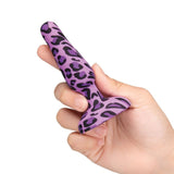 b-Vibe Leopard Novice Butt Plug Beginners Purple Vibrating Anal Sex Toy