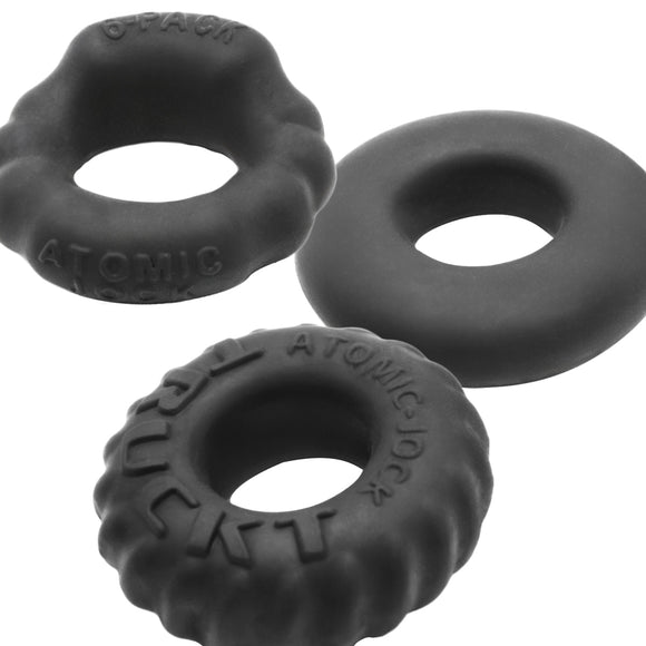 BONEMAKER 3-pack boner cockring kit plus+SILICONET special edition NIGHT