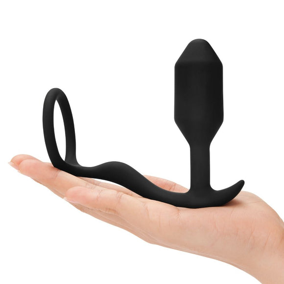 b-Vibe 'Snug & Tug' Plug & Penis Ring