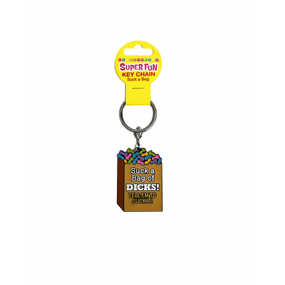Super Fun Key Chain  Suck A Bag