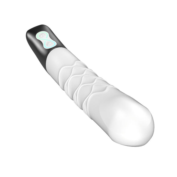 Titanz White Thrusting Rechargeable Vibrator